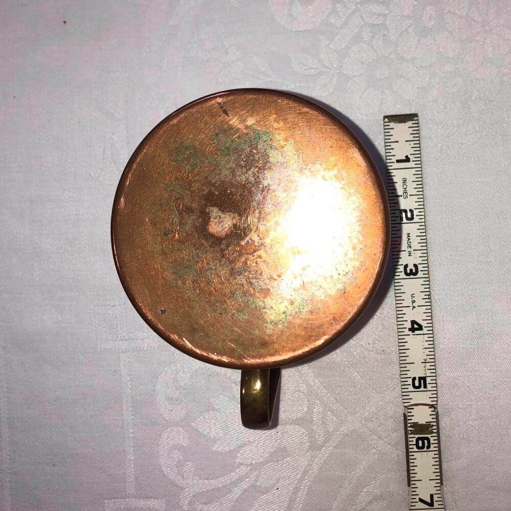 Copper tankard with brass handle - Picture 9 of 11